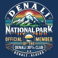 Denali Alaska National Park Official Member Of The Denali 30 Percent Club Performance Shirt