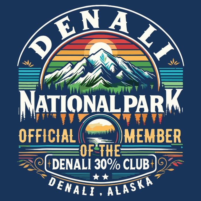 Denali Alaska National Park Official Member Of The Denali 30 Percent Club Performance Shirt