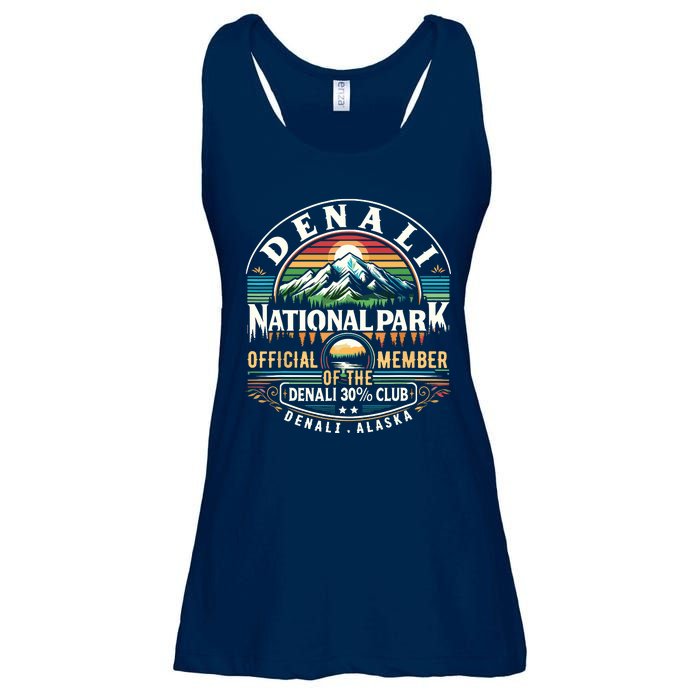 Denali Alaska National Park Official Member Of The Denali 30 Percent Club Ladies Essential Flowy Tank