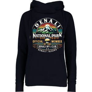 Denali Alaska National Park Official Member Of The Denali 30 Percent Club Womens Funnel Neck Pullover Hood