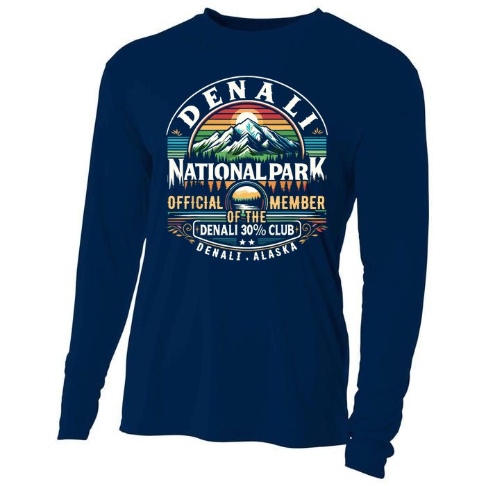 Denali Alaska National Park Official Member Of The Denali 30 Percent Club Cooling Performance Long Sleeve Crew