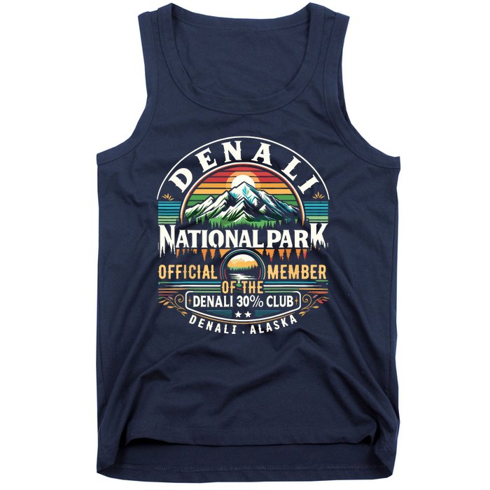 Denali Alaska National Park Official Member Of The Denali 30 Percent Club Tank Top