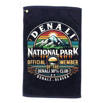 Denali Alaska National Park Official Member Of The Denali 30 Percent Club Golf Towel