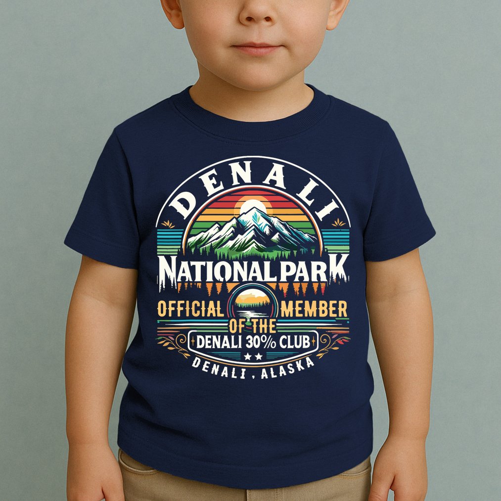 Denali Alaska National Park Official Member Of The Denali 30 Percent Club Toddler T-Shirt
