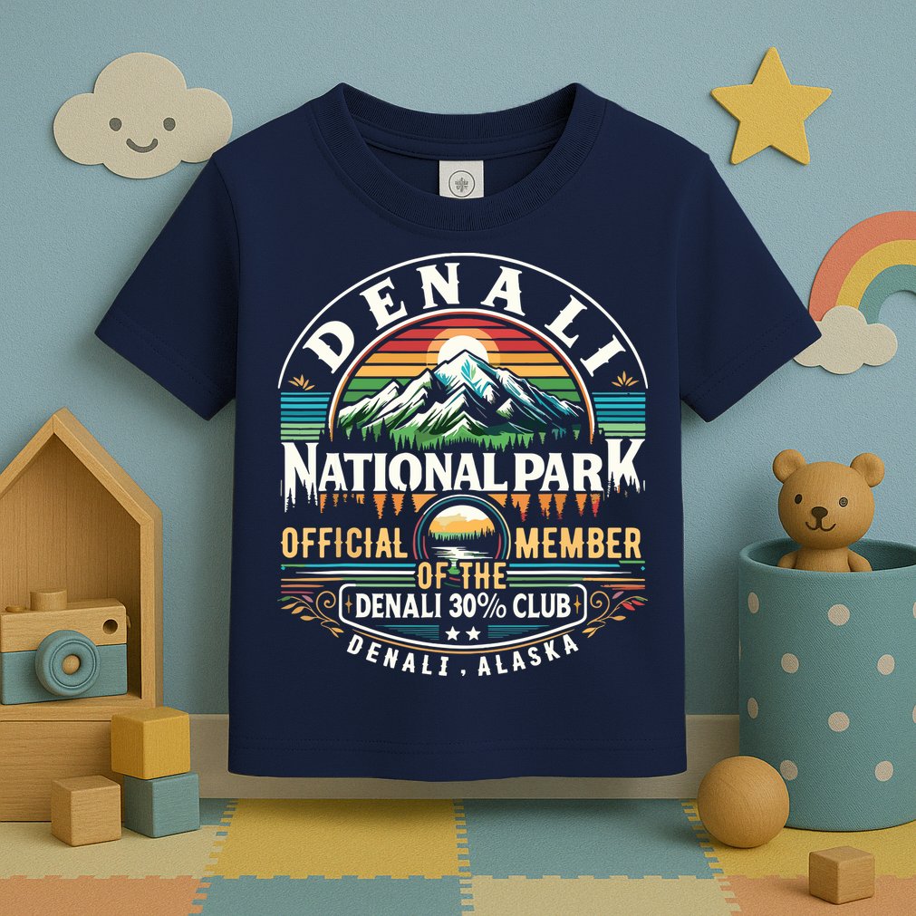 Denali Alaska National Park Official Member Of The Denali 30 Percent Club Toddler T-Shirt