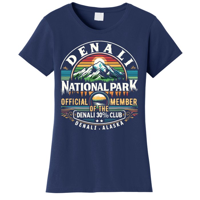 Denali Alaska National Park Official Member Of The Denali 30 Percent Club Women's T-Shirt