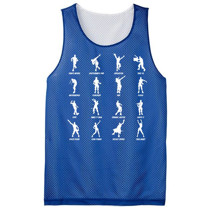 Dance Emotes Mesh Reversible Basketball Jersey Tank