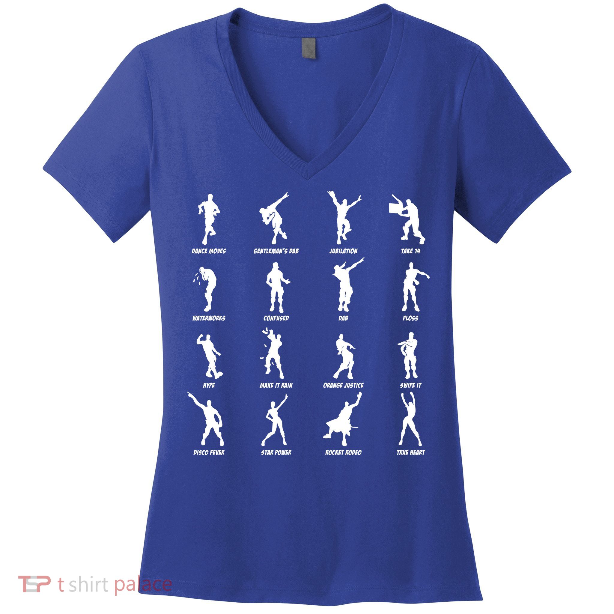 Dance Emotes Women's V-Neck T-Shirt