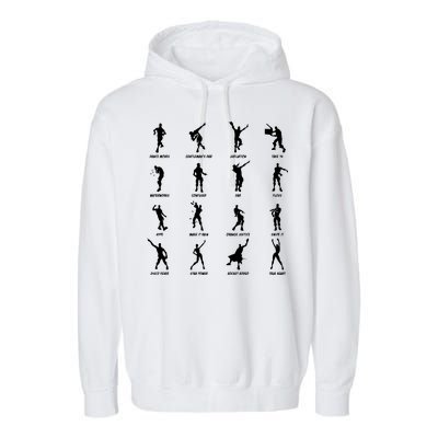 Dance Emotes Garment-Dyed Fleece Hoodie