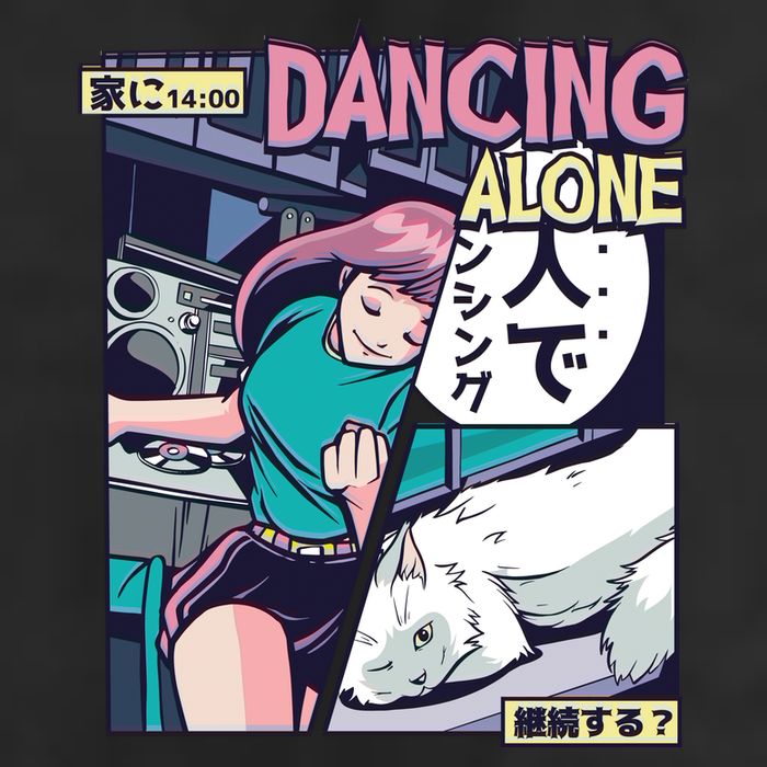 Dancing Alone Anime Adult Drive Performance Visor