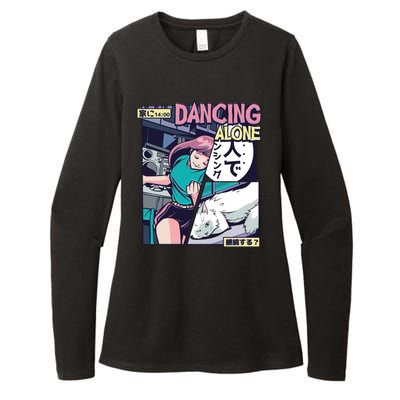 Dancing Alone Anime Womens CVC Long Sleeve Shirt