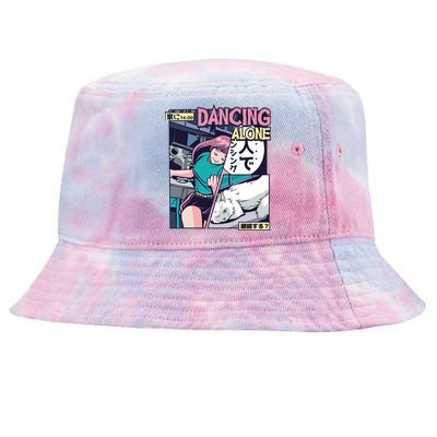 Dancing Alone Anime Tie-Dyed Bucket Hat