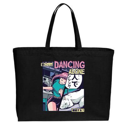 Dancing Alone Anime Cotton Canvas Jumbo Tote