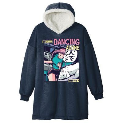 Dancing Alone Anime Hooded Wearable Blanket