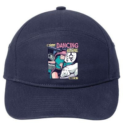 Dancing Alone Anime 7-Panel Snapback Hat