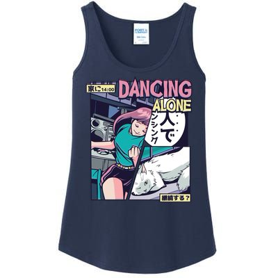 Dancing Alone Anime Ladies Essential Tank