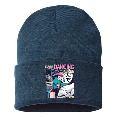 Dancing Alone Anime Sustainable Knit Beanie