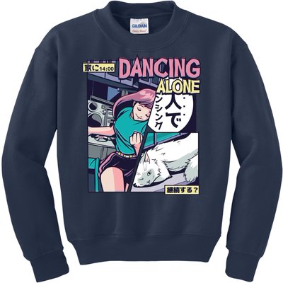 Dancing Alone Anime Kids Sweatshirt