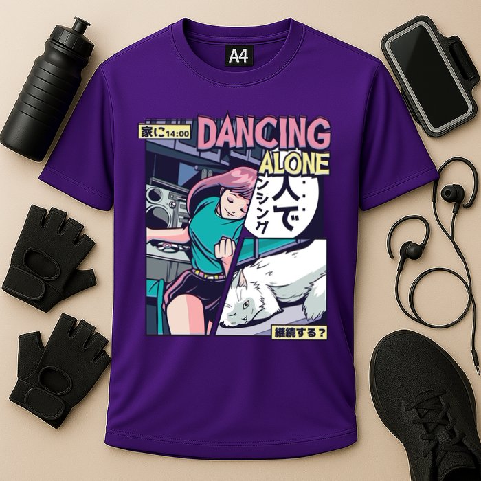 Dancing Alone Anime Cooling Performance Crew T-Shirt