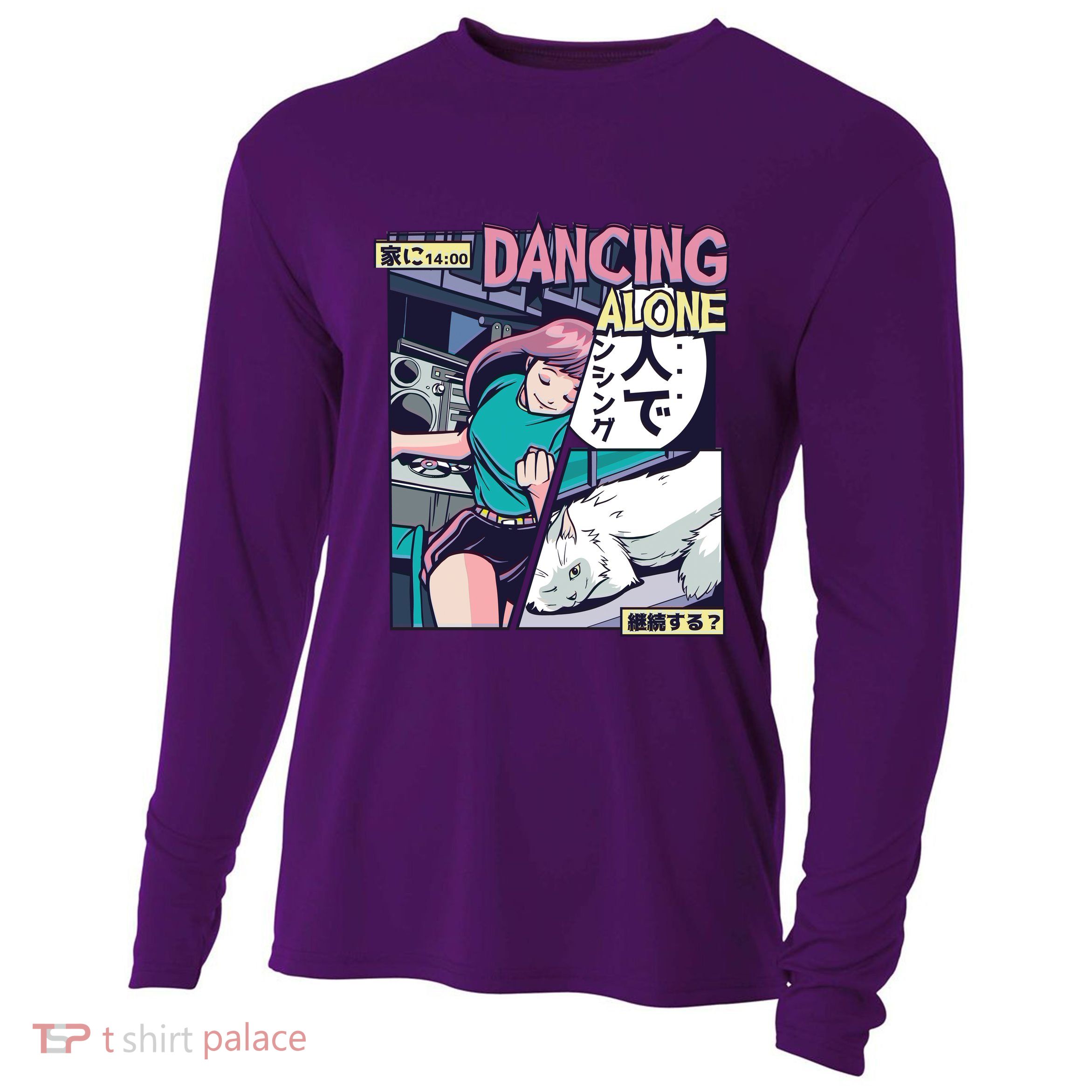 Dancing Alone Anime Cooling Performance Long Sleeve Crew