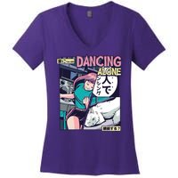 Dancing Alone Anime Women's V-Neck T-Shirt