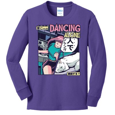 Dancing Alone Anime Kids Long Sleeve Shirt