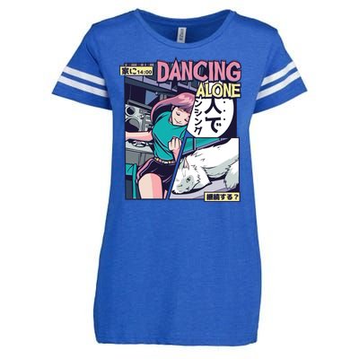 Dancing Alone Anime Enza Ladies Jersey Football T-Shirt