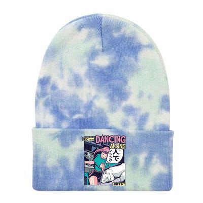 Dancing Alone Anime Tie Dye 12in Knit Beanie