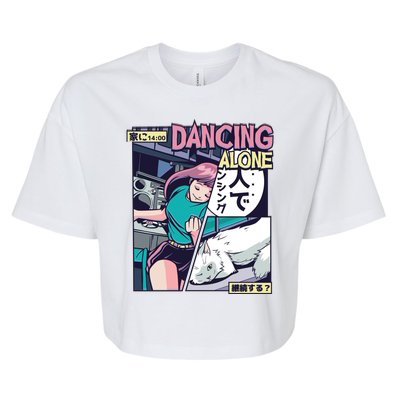 Dancing Alone Anime Bella+Canvas Jersey Crop Tee