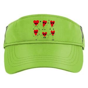 Dancing Hearts Dance Challenge Valentines Day Adult Drive Performance Visor