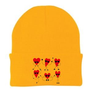 Dancing Hearts Dance Challenge Valentines Day Knit Cap Winter Beanie