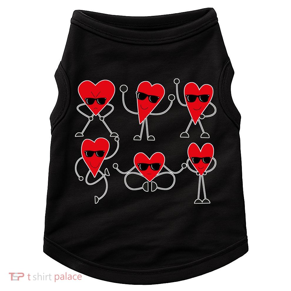 Dancing Hearts Dance Challenge Valentines Day Doggie Tank