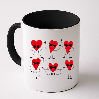 Dancing Hearts Dance Challenge Valentines Day Mug
