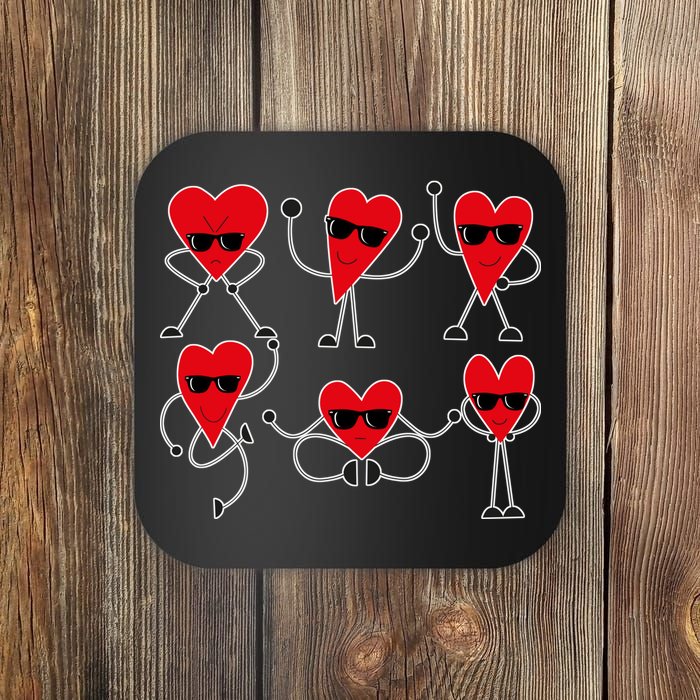 Dancing Hearts Dance Challenge Valentines Day Coaster