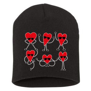 Dancing Hearts Dance Challenge Valentines Day Short Acrylic Beanie