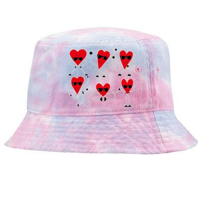 Dancing Hearts Dance Challenge Valentines Day Tie-Dyed Bucket Hat