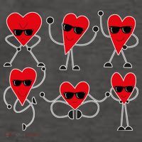 Dancing Hearts Dance Challenge Valentines Day Vector Backpack