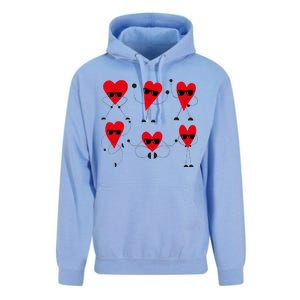 Dancing Hearts Dance Challenge Valentines Day Unisex Surf Hoodie