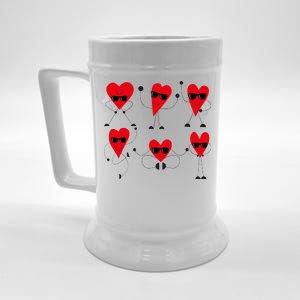 Dancing Hearts Dance Challenge Valentines Day Beer Stein