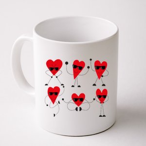 Dancing Hearts Dance Challenge Valentines Day Coffee Mug