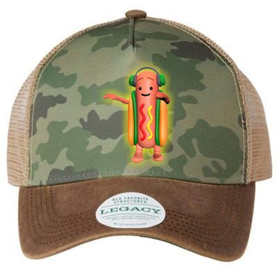 Dancing Hot Dog Funny Filter Meme Legacy Tie Dye Trucker Hat