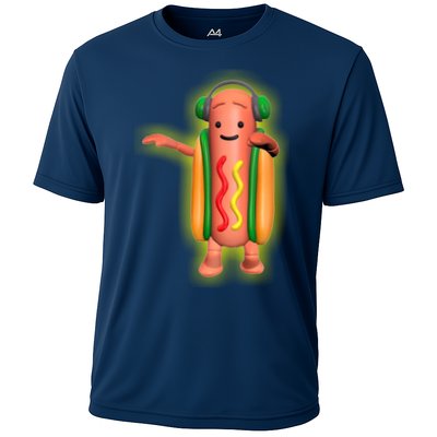 Dancing Hot Dog Funny Filter Meme Performance Shirt