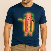Dancing Hot Dog Funny Filter Meme Performance Shirt