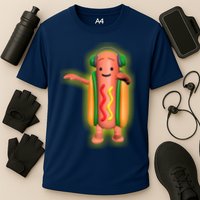 Dancing Hot Dog Funny Filter Meme Performance Shirt
