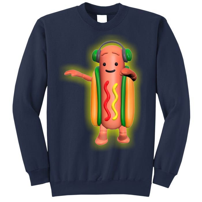 Dancing Hot Dog Funny Filter Meme Sweatshirt