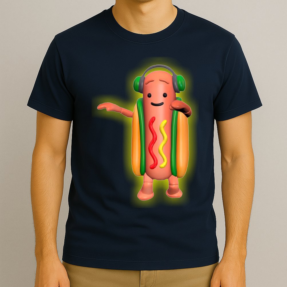 Dancing Hot Dog Funny Filter Meme T-Shirt