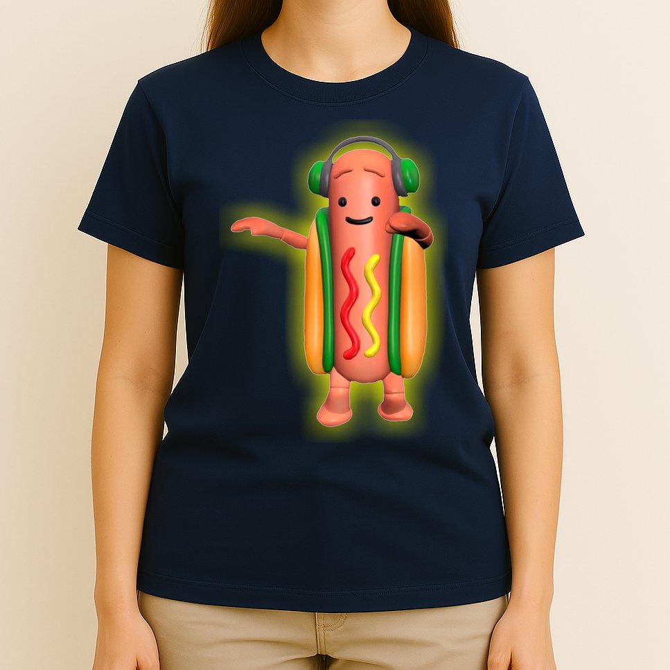 Dancing Hot Dog Funny Filter Meme T-Shirt