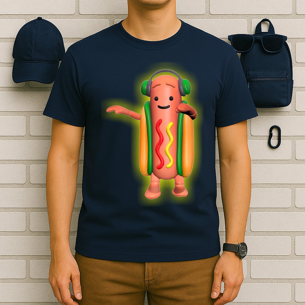 Dancing Hot Dog Funny Filter Meme T-Shirt
