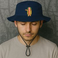 Dancing Hot Dog Funny Filter Meme Bucket Hat