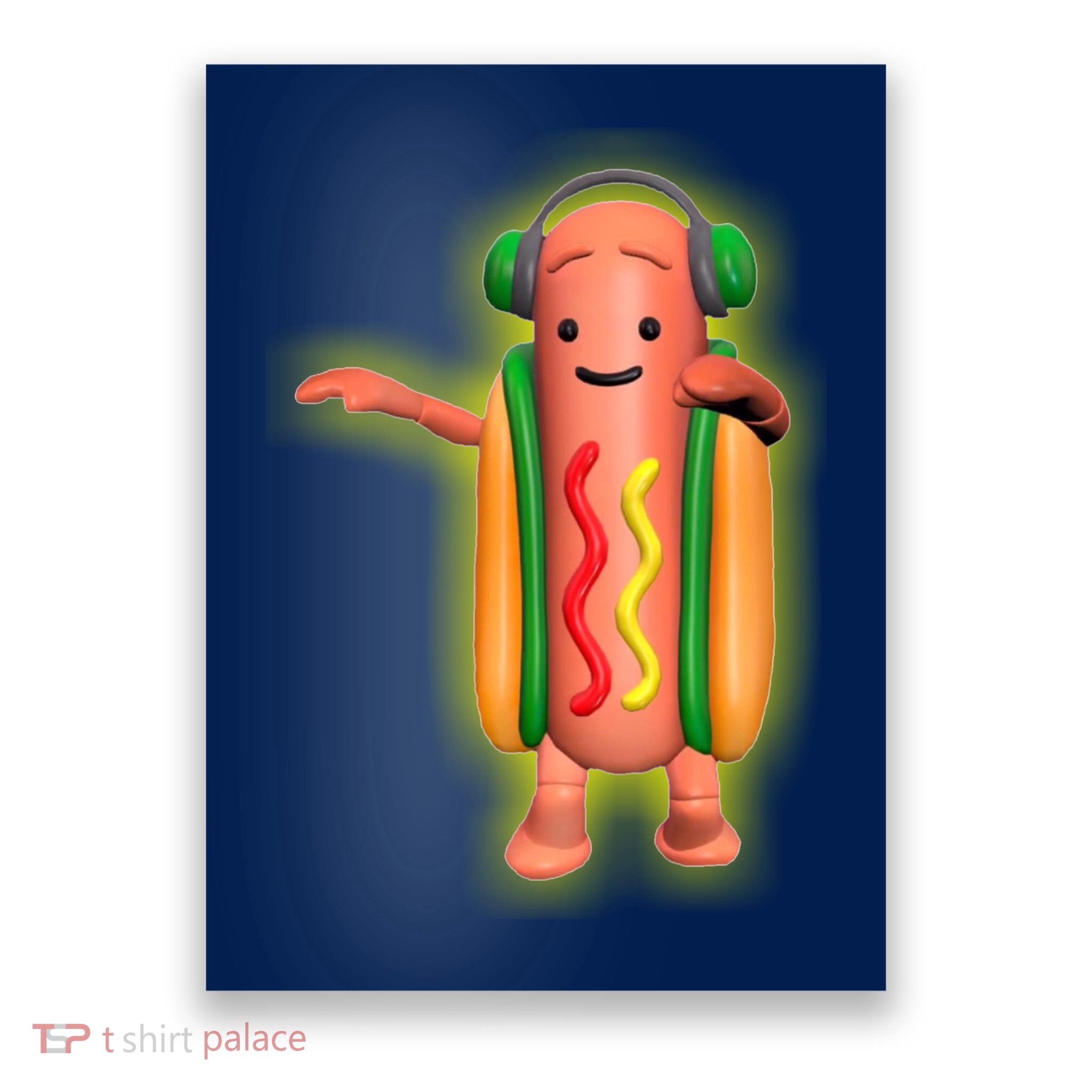 Dancing Hot Dog Funny Filter Meme Poster
